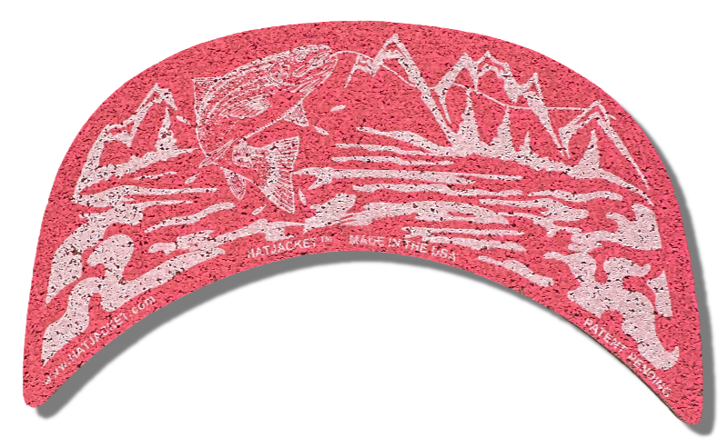 Breast Cancer Rainbow Trout HatJacket 1/8” Thick