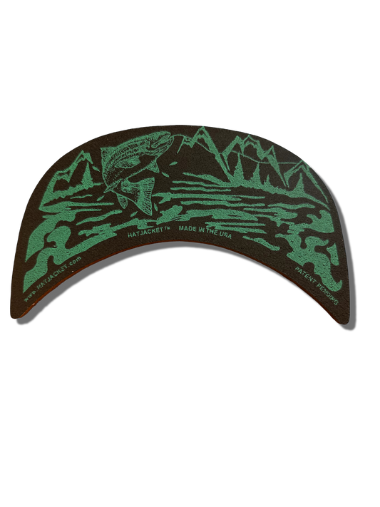 Black Rainbow Trout HatJacket 1/4” Thick