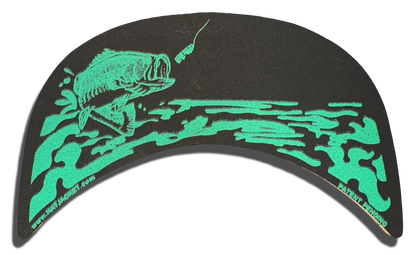 Black Large Mouth Bass HatJacket 1/8” Thick