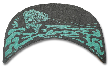 Black Small Mouth Bass HatJacket 1/8” Thick